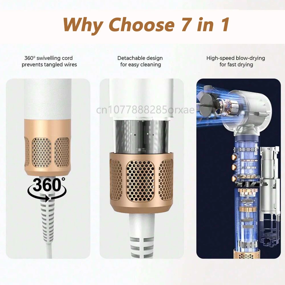 Hair Styling Set Hair Dryer Hair Dryer 5 In 1 Upgraded Version 7 In 1 High Speed Dryer Brush Blow For Dyson Airwrap Hot Air Styling Comb Auto Hair Curler