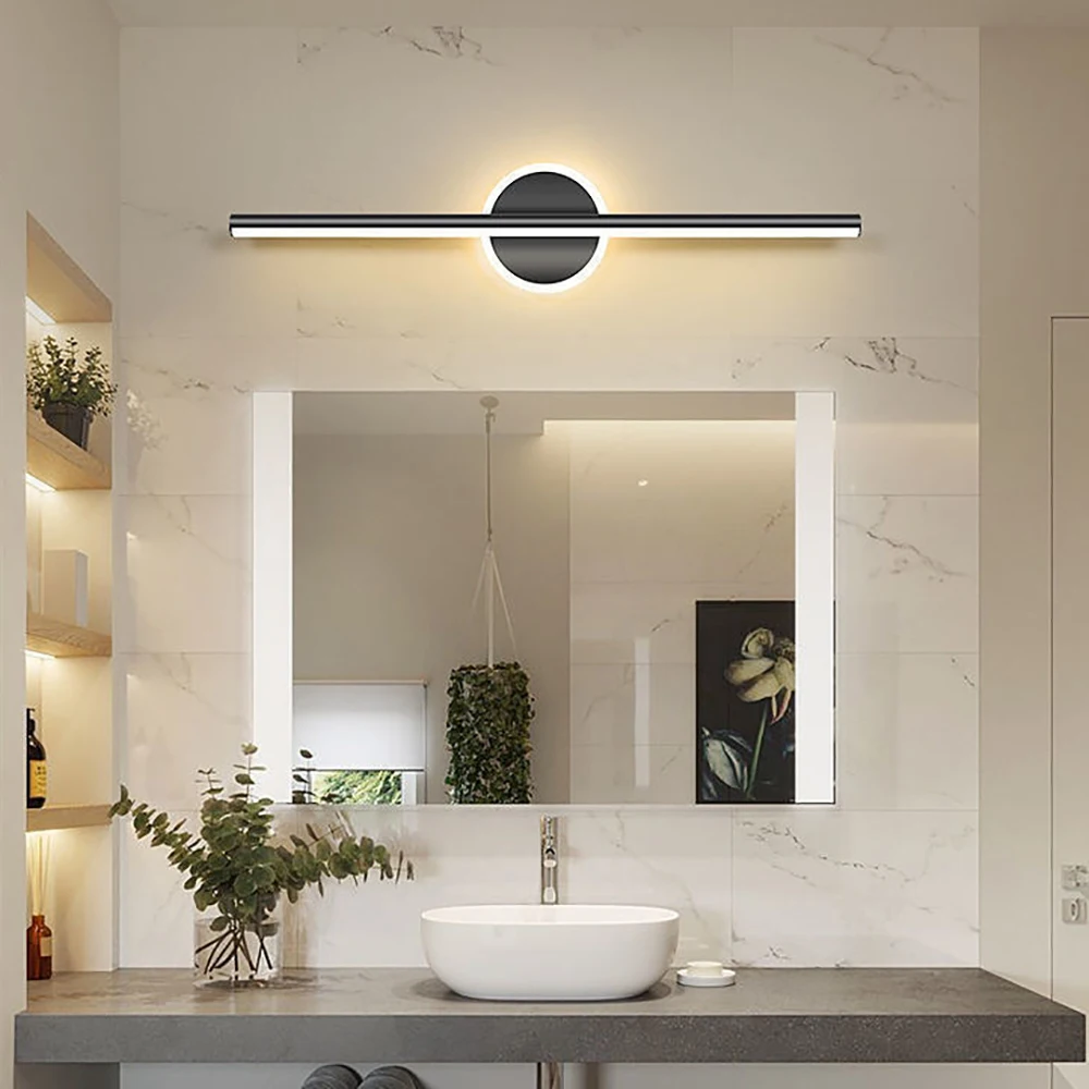 모던 미니멀리스트 욕실 거울 헤드라이트, 침실 머리맡, 드레서, led 램프 AC85V-220V