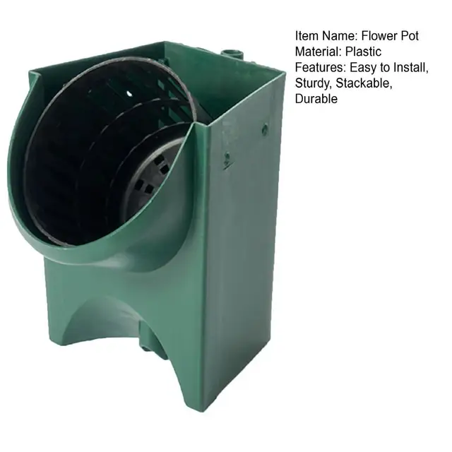 Virág Edény Szivárgó Lyuk Kialakítása Automatikus Kerékpár Csepegtető Műanyag Fal Lógó Ültetvényes Növényi Tasak Kertészkedéshez - Image 5