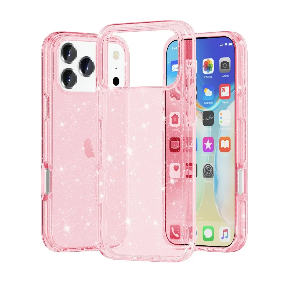 Luxury Glitter Rugged Armor Multi-layer Anti-Drop Bumper Case