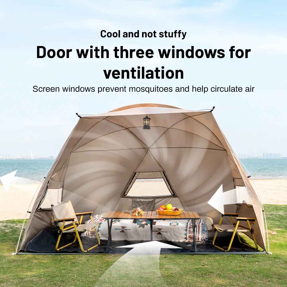 Sonuto Outdoor 4-7 People Camping Park Beach Tent 3