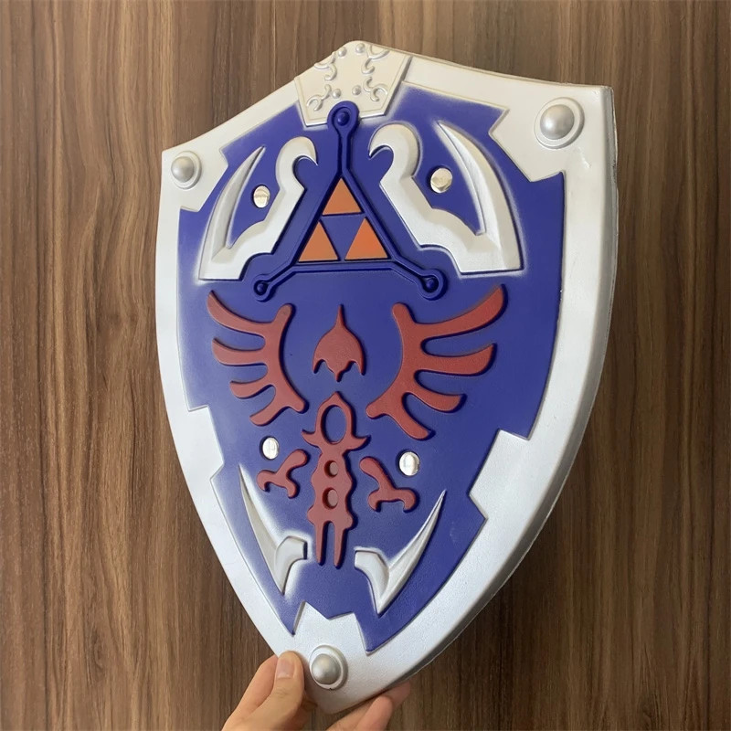 1:1 Game Skyward Shield Link Weapon Cosplay Kids Gift Role Play Gift Rubber Unsharpened Cosplay Sword Cosplay Prop Cosplay Toy Cosplay Shield