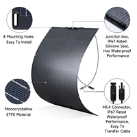 ALLPOWERS – centrale électrique pour balcon, 200W/100W, panneau solaire Flexible IP68, cellule solaire, chargeur solaire photovoltaïque 12V/32V, hors réseau pour camping-car 2
