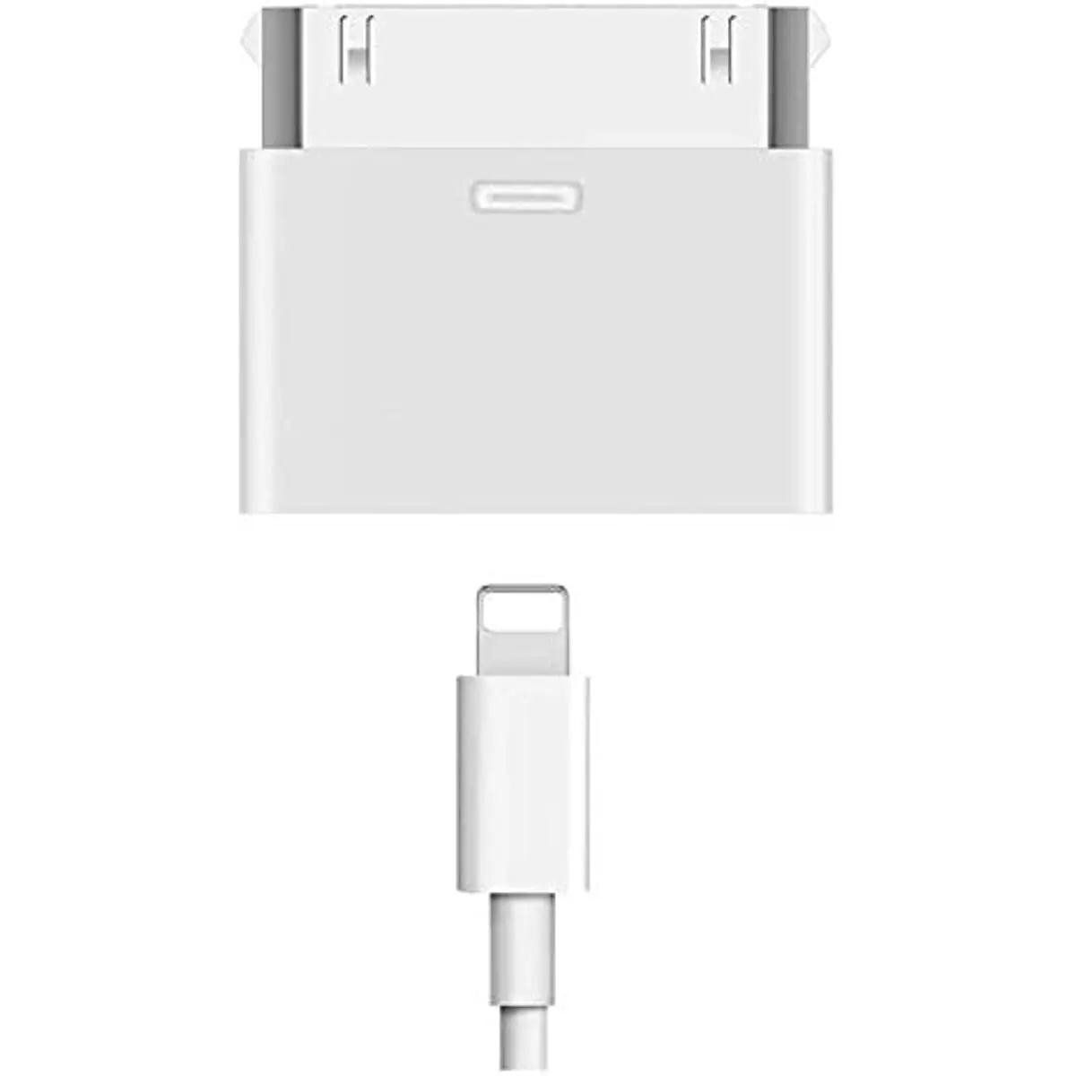 Lightning to 30-Pin Adapter,Charging Sync Converter for 30 Pin Docking Stations,Compatible for iPhone 4/4s/iPod Touch No Audio