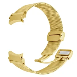 Magnetic Milanese Stainless Steel Watch Strap - Enhanced Design - Galaxy 6classic 43mm (Gold)