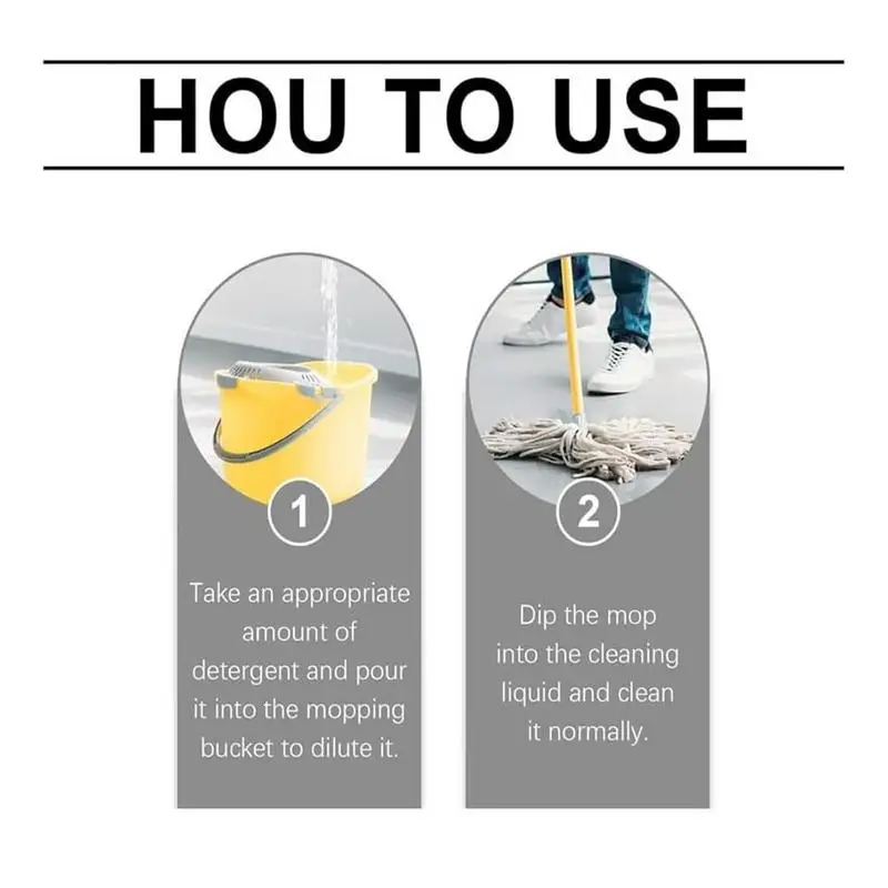 Mop Cleaning Soap 120ml Highly Scented Cleaning Liquid For Floor Multi-purpose Mop Soap For Home Kitchen Countertop Bathroom