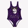 Summer New 3d Printed One-Piece Swimsuit Cute Kuromi Women's Adult Sleeveless Swimsuit Girls Fashion Breathable Swimsuit Miniso 4
