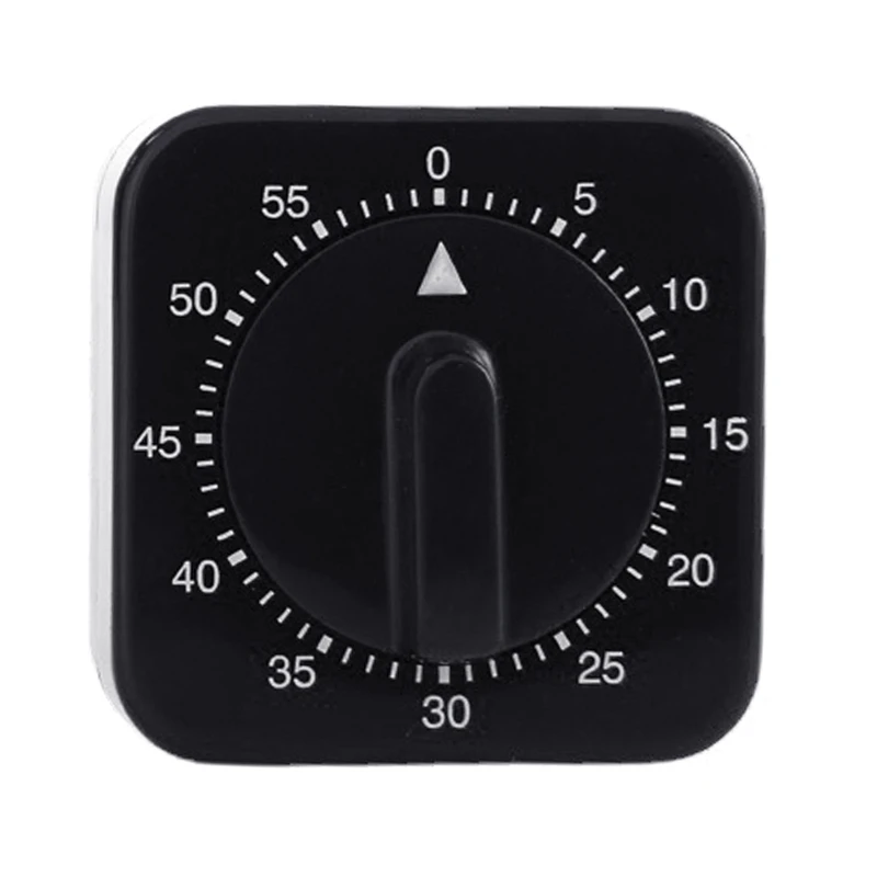 

Portable Timers 60 Minutes Mechanical Timers Kitchen Chef Timer Clock Loud Alarm Counters Manual Timer 2.4x2.4 inhces