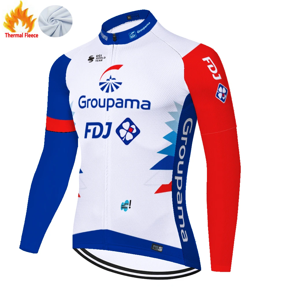 FDJ winter fleece 자전거의류 tricota ciclismo hombre велоодежда для мужчин cycling jersey bike shirt maglia mtb maillot cyclisme