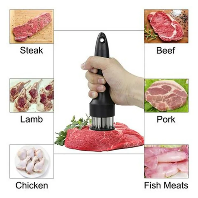 Manual Meat Grinder Tender Meat Needle Profession Tenderizer Needle With Stainless Steel Kitchen Tools