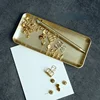 Gold Brass Storage Tray  Serving Platter Decorators Brushed Metal Tableware/Plate Jewelry/Cosmetics/Candy/Food Makeup 2