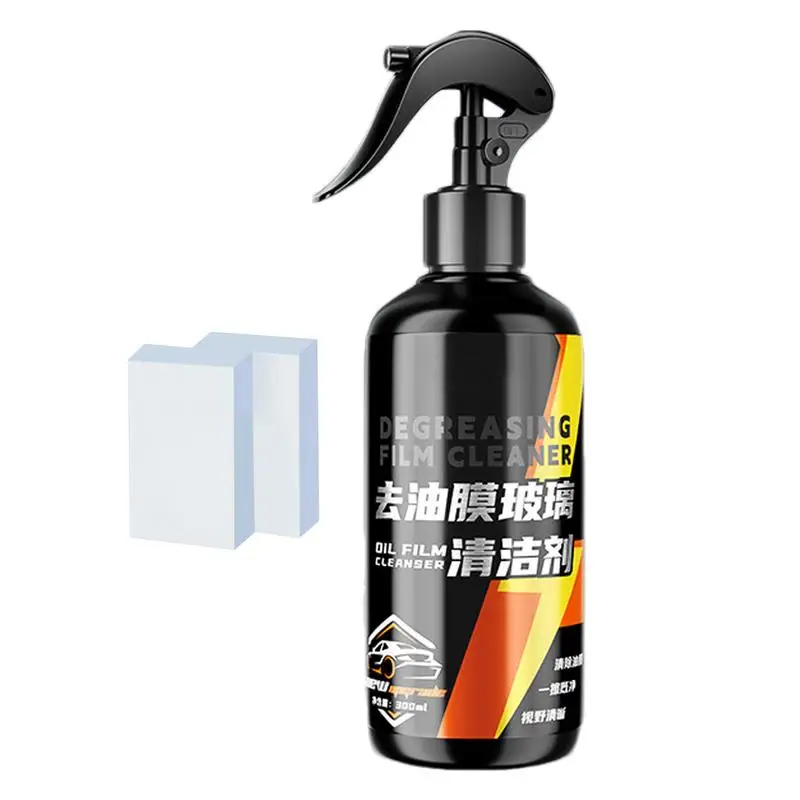 

Средство для очистки автомобильной масляной пленки, 300 мл, масляная пленка, эмульсия, средство для очистки стекол, нано-пена, средство для глубокой очистки, губка в комплекте, мягкий очиститель