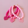 Pet Colorful Love Collar Dog Pearl Necklace Rainbow Multi Color Dog Necklace Puppy Accessories Dog Accessories for Small Dogs 4