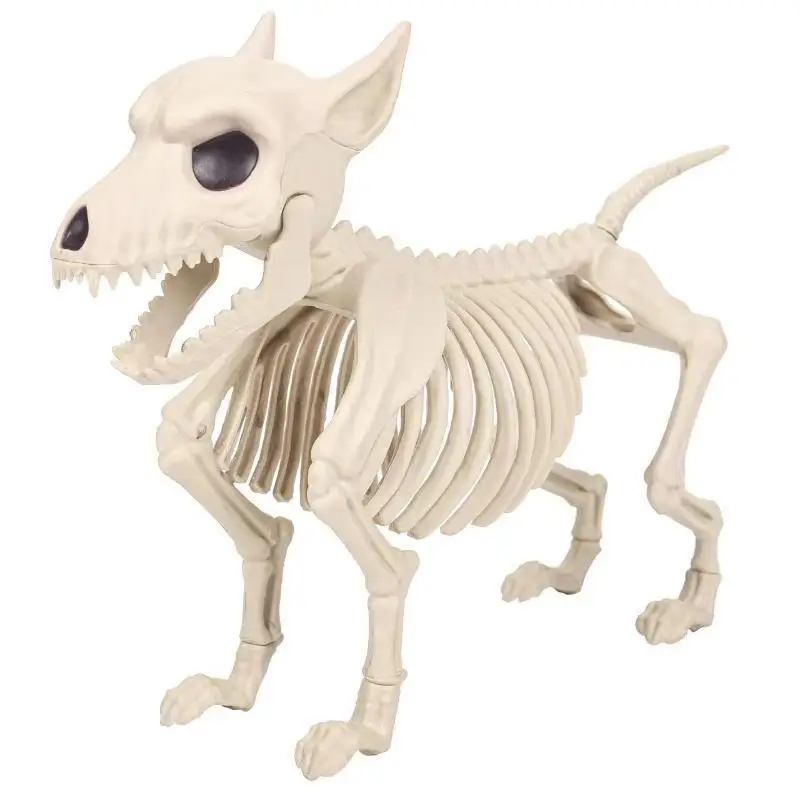 Halloween Skeleton Decoration Props Simulated Animal Models Skeleton Wolf FrogCrow Skeleton Indoor Outdoor Garden HalloweenDecor