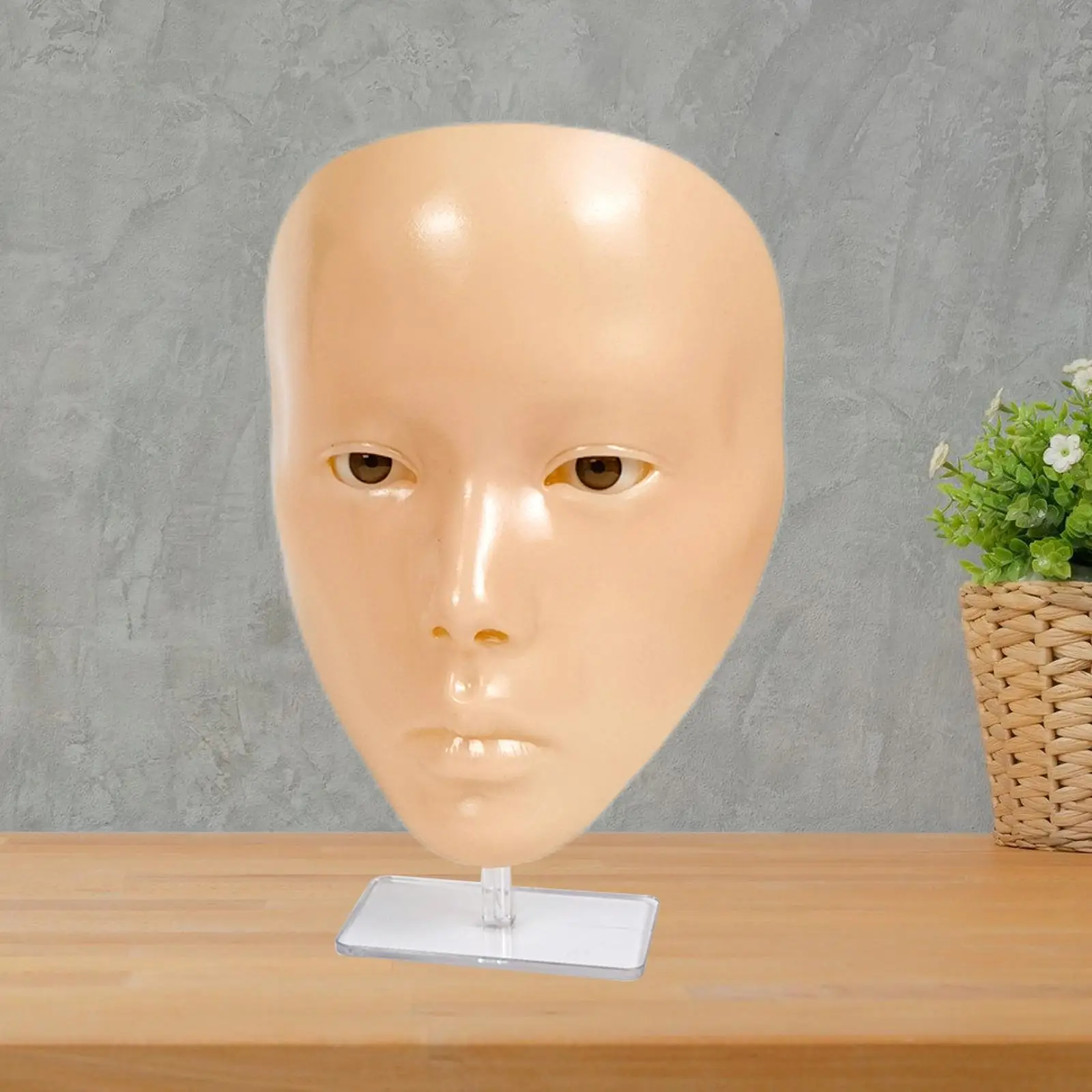 

Makeup Practice Face Realistic Flat Head Doll 5D Model- for Massage Eyelash