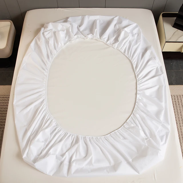 Drap-housse de lit imperméable, housse de matelas respirante et douce, gris, Queen, King, Twin, Full 4