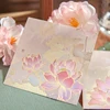 60Pcs/bag Sticky Note Book Dream Of Flowers Series Chinese Style Flower Hot Stamping Sticky Note Written Scrapbook Decoration 5