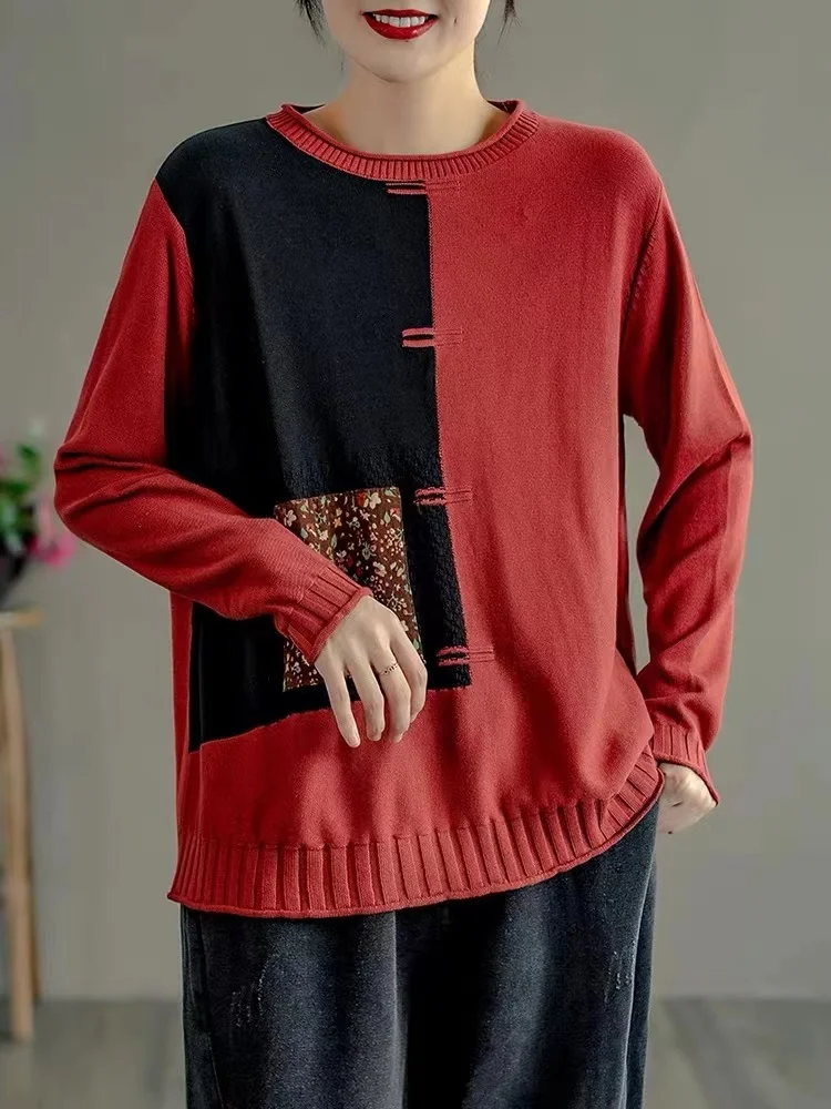 Amax luluE Chinese Design Fashion Pullover Winter Womens