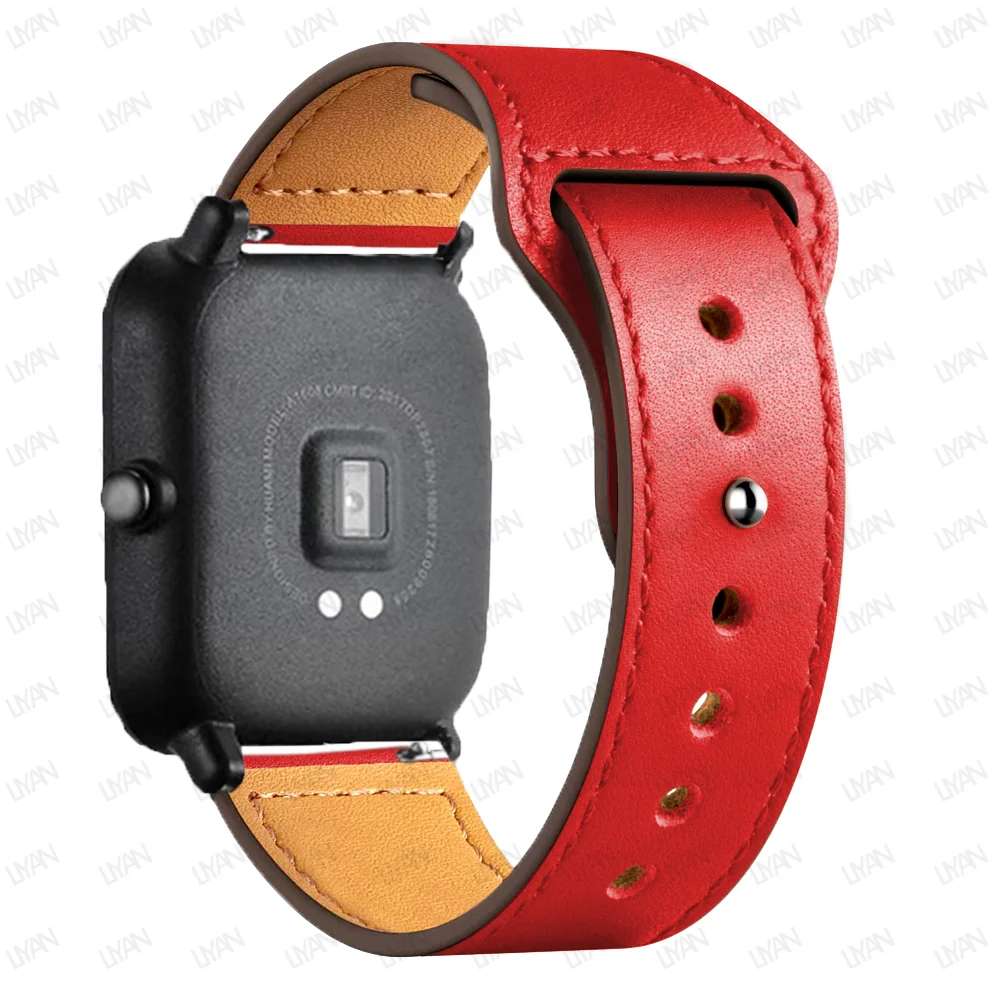 Premium Leather Watch Band - Elegant 20mm/22mm Strap Bracelet