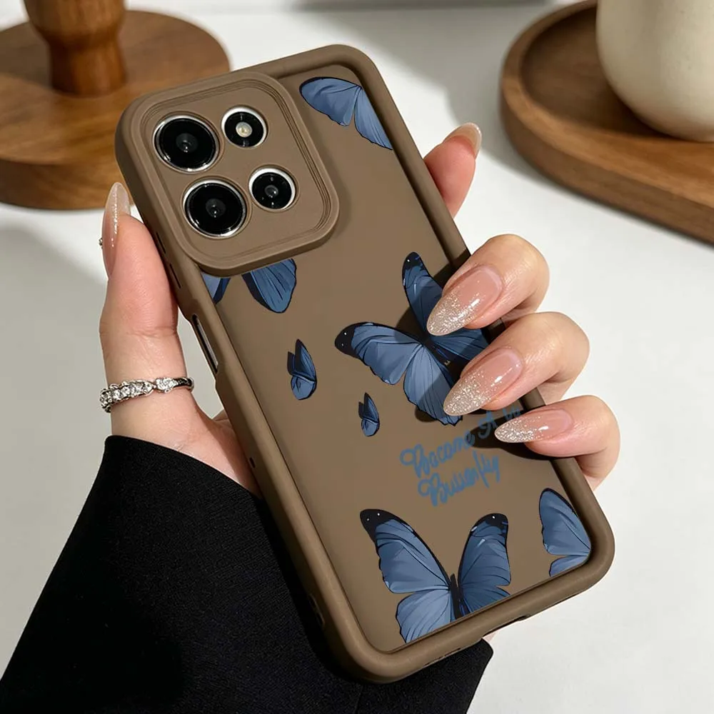 Retro Butterfly Pattern Phone Case Cover - Stylish Protective Design