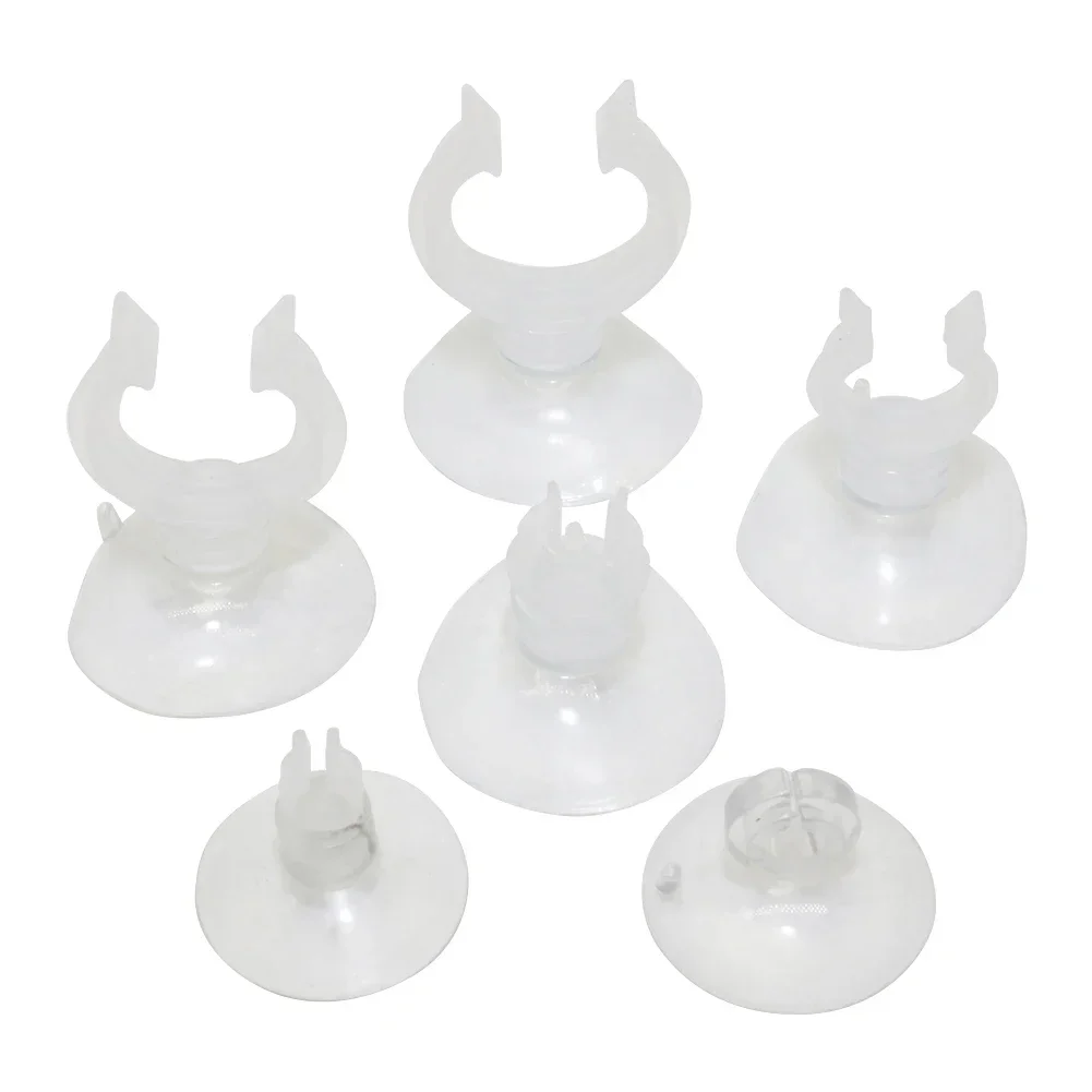 10 Pcs Aquarium Suction Cups Fish Tank Oxygen Tube Open Clip Fixing Clamps Holder For Air Line Hose Aquarium Heater Thermometer
