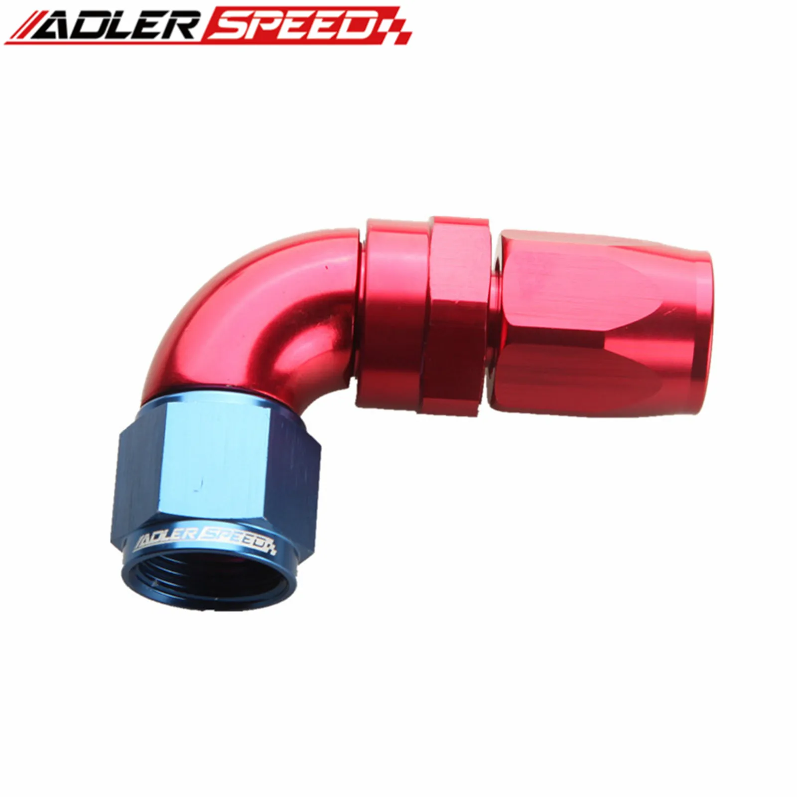 ADLER SPEED 45/90Degree AN4 AN6 AN8 AN10 AN12 Swivel Hose End Fitting Adapter Aluminum swivel hose end fitting