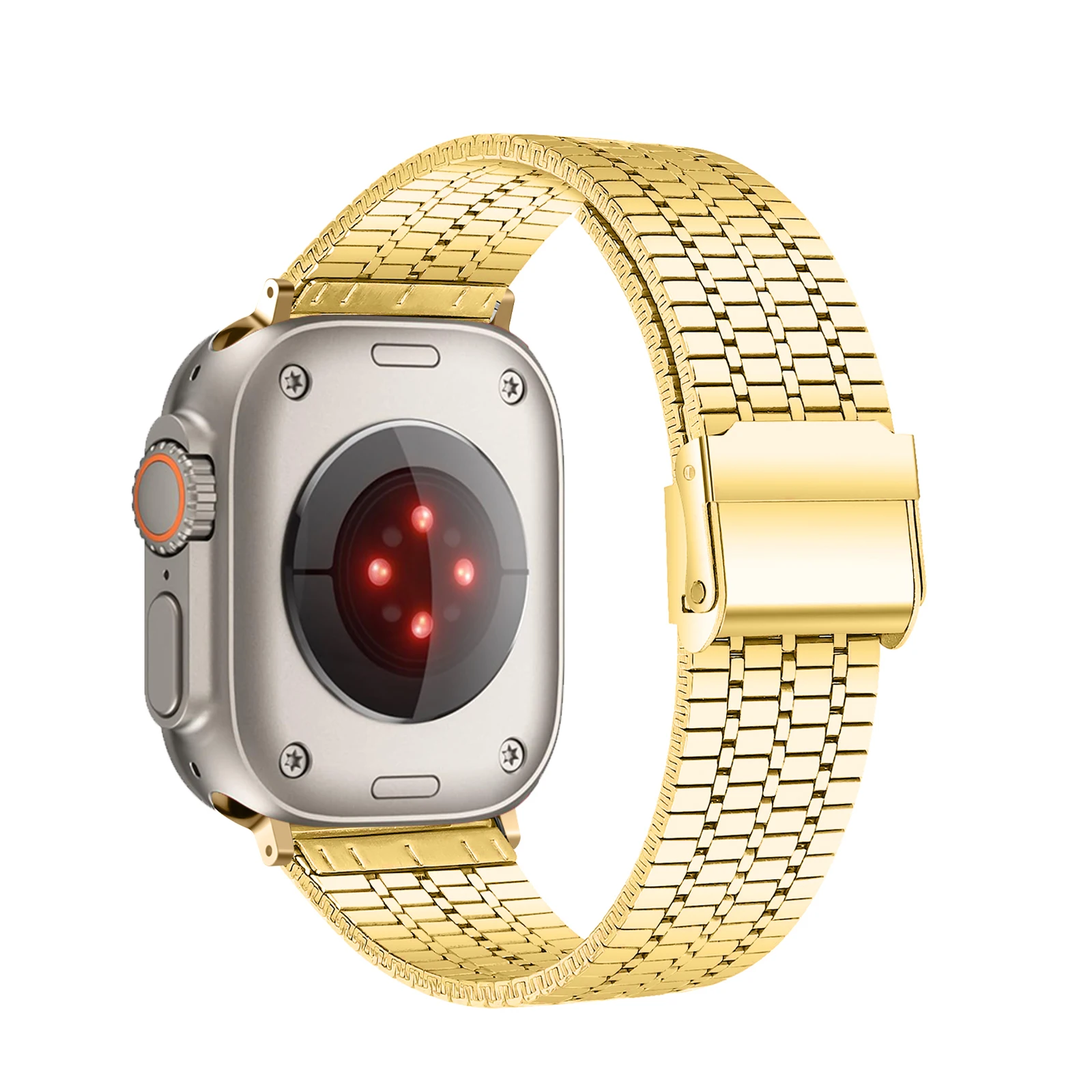 Premium Stainless Steel Smartwatch Band - Elegant Metal Strap Bracelet