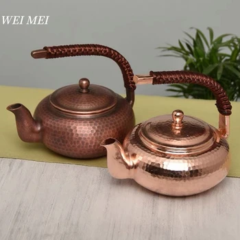 Handcrafted Vintage Copper Tea Pot 1
