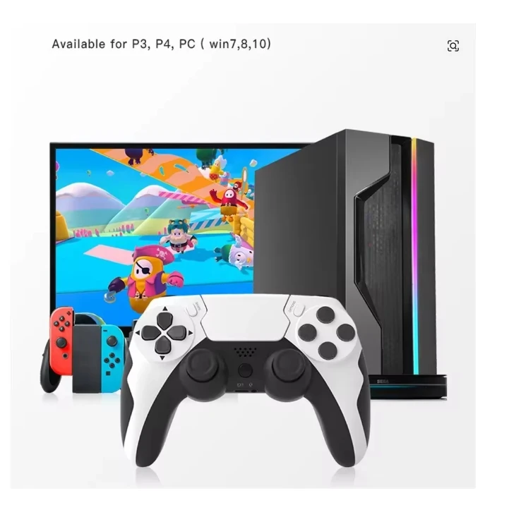 Enhanced Wireless Gamepad with Six-Axis Gyroscope and Motion Sensing Technology