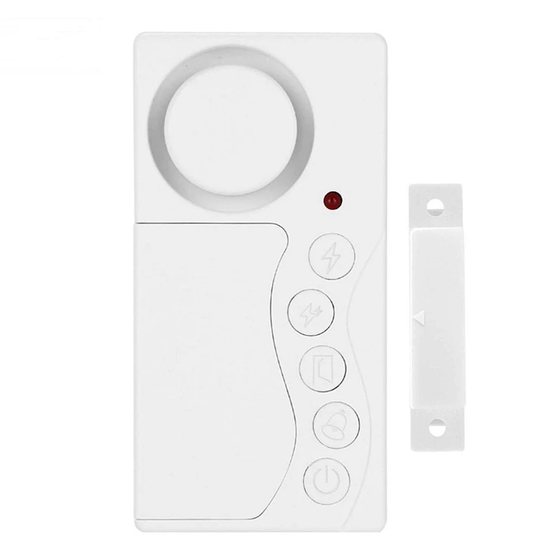 

2X Door Opening Sensor Wireless Time Delay Door Alarm Door Sensor Door And Window Security Alarm Home Security