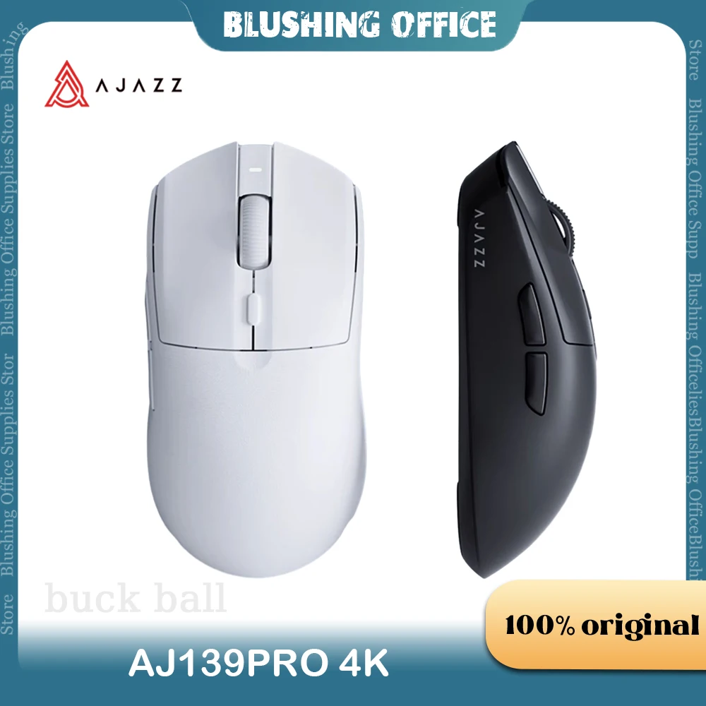 

Ajazz AJ139Pro 4k Wireless Gamer Mouse 2.4G Wireless Mouse 2-Mode Lightweight PAW3395 4000HZ 700mAh Battery Office Gmaing Mouse