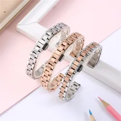 Solid 316 Stainless Steel Watch Band with Butterfly Buckle wriststrap of metal 10mm 12mm 14mm 16mm 18mm 20mm 22mm Hight Quality