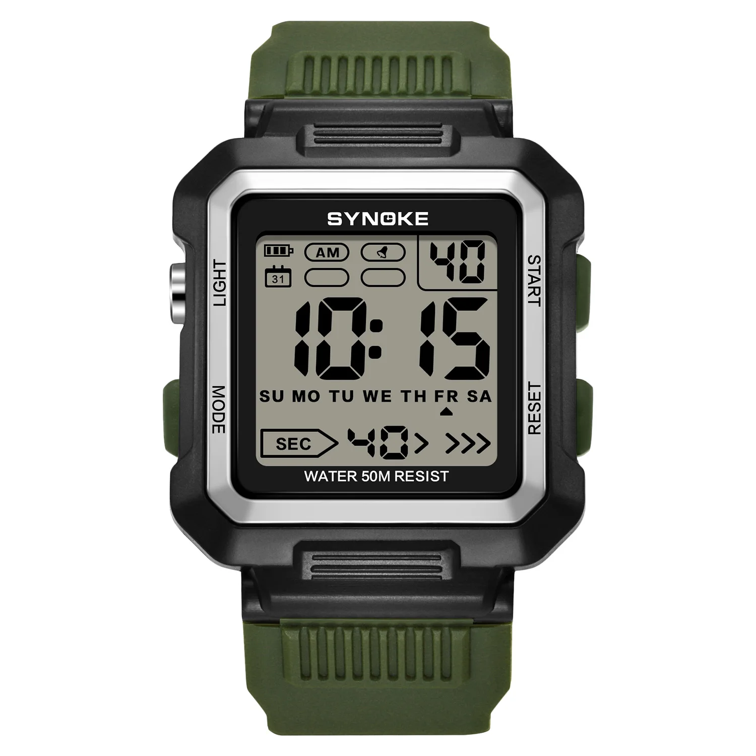 

Digital Sports Watch: 50m Waterproof, Reliable & Stylish, Perfect for Every Adventure