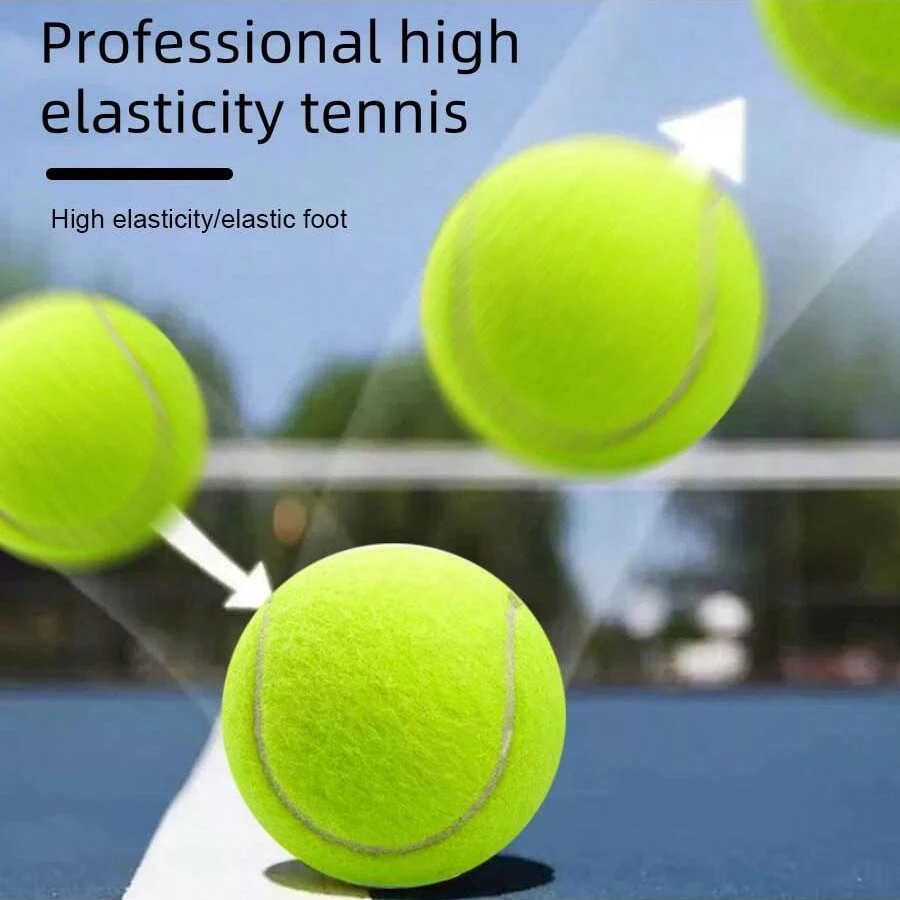 1/3pcs high elasticity rubber tennis ball, professional competition ball, beginner training tennis ball