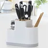 Multifunction Cutlery Drainer and Organizer Knife Holder Utensils Holder Caddy for Countertop Chopsticks Spoon Kitchen Organizer 1