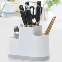 Multifunction Cutlery Drainer and Organizer Knife Holder Utensils Holder Caddy for Countertop Chopsticks Spoon Kitchen Organizer 1