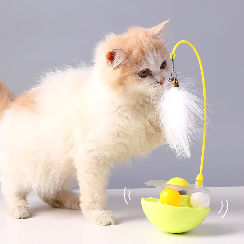 

Interactive Cat Toy Handfree Cat Stick Playing Kitten Playing Teaser Wand Toy Suction Cup Bird/Feather Cat Wand Pet Supplies