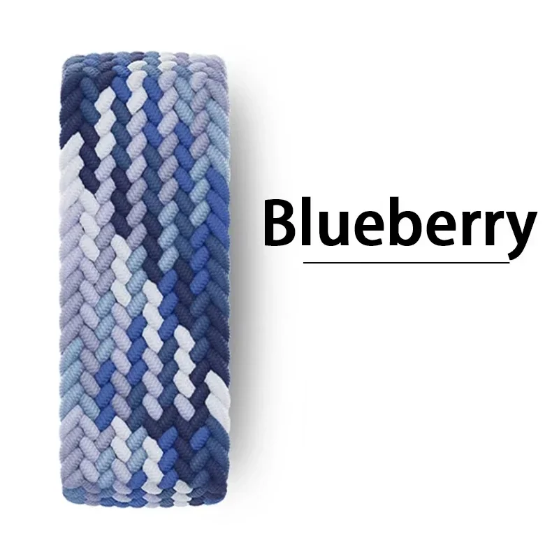 Braided Nylon Solo Loop Watch Band - Adjustable Strap Bracelet Accessory