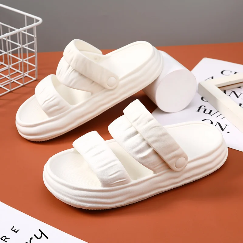Damtofflor Mjukt skum Sliders Tofflor för inomhus utomhus Halkfria sommartofflor Halkfria sommartofflor_voghion.com