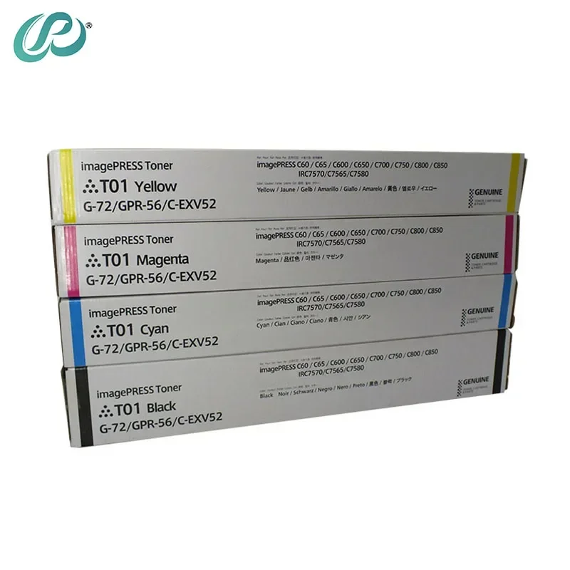 4pcs G72 GPR-56 C-EXV52 Toner Cartridge for Canon iR ADV C7565 7570 7580 DX C7765 7770 7780 High Quality Copier Cartridges