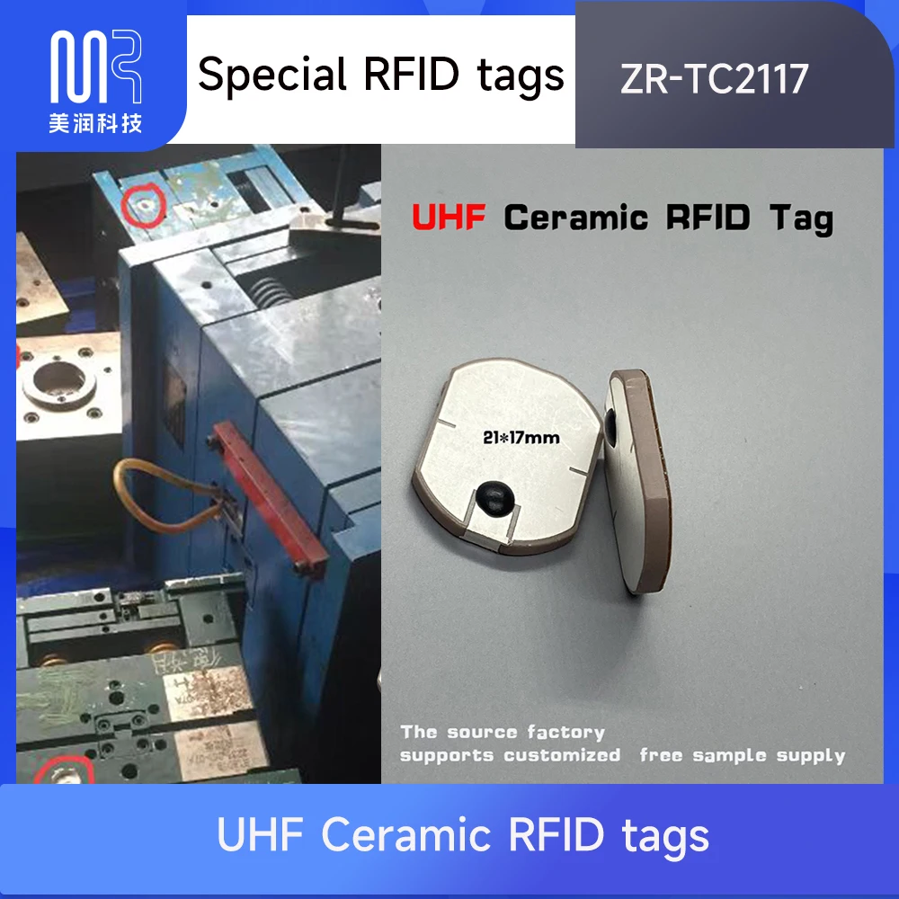 UHF RFID Ceramic Llabel 915MHz Metal-Resistant And High-Temperature Resistant Industrial Carrier Chip Tooling Mold Management