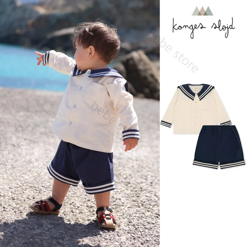 

Bebe Store Bebe Store In stock Denmark Konges Slojd SS23 Spring/Summer Children's Casual Versatile Sailor Suit Set