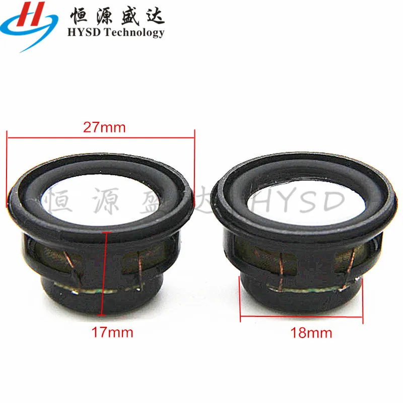 2Pcs Mini Altoparlanti Audio 27Mm 4R 4 Ohm 3W Bass Multimedia Altoparlanti Audio Portatili Woofer Audio Altoparlante Home Theater