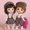 Ob11 Doll Kindergarten Set Grid Clothes School Uniform Hat Shirt Shorts For Obitsu11, Gsc, Molly, P9, Ymy, 1/12bjd Toy 4