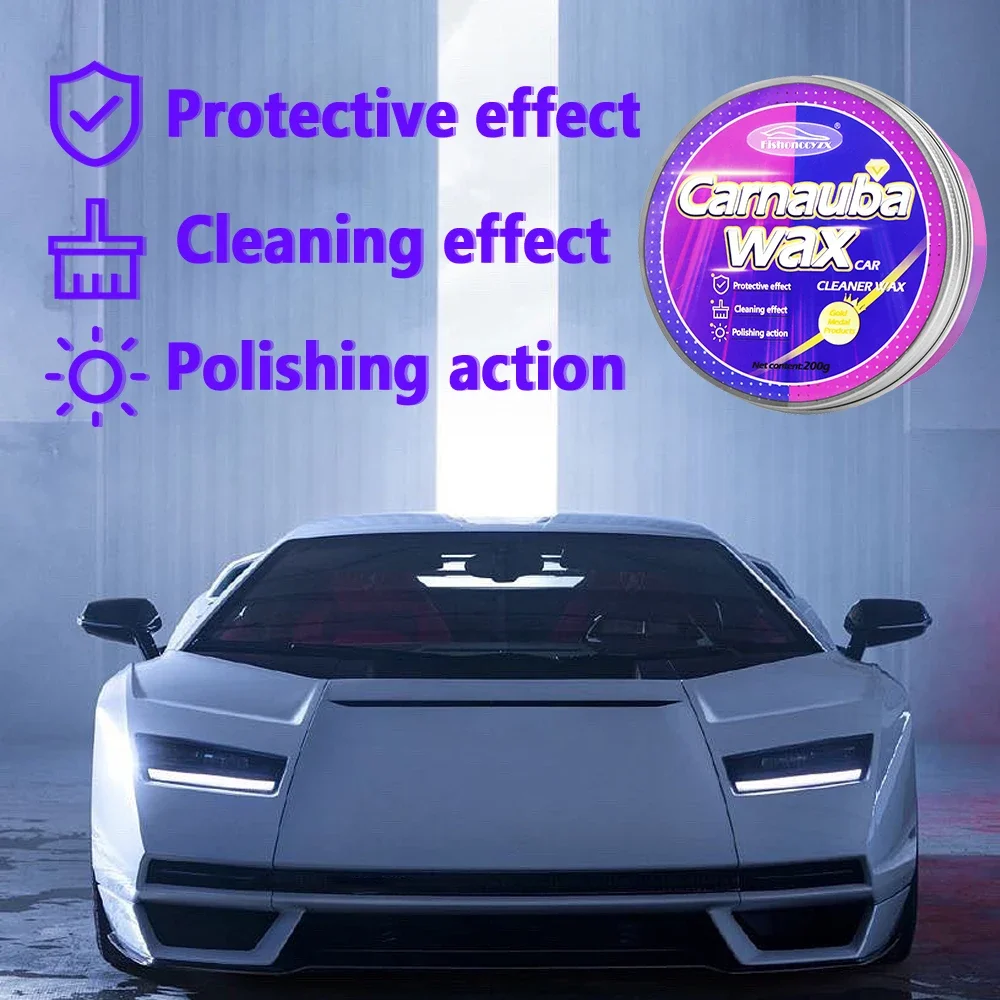 Car Wax Auto Paint Care Carnauba Paste Wax Brazilian Polishing Paste High Gloss Shine Hydrophobic Coating Glazing