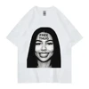 Tee Shirt Femme Young Thug Slime Rapper Printed Y2k Clothes T Shirts for Women Playeras De mujeres Haikyuu Graphic Tees 72918