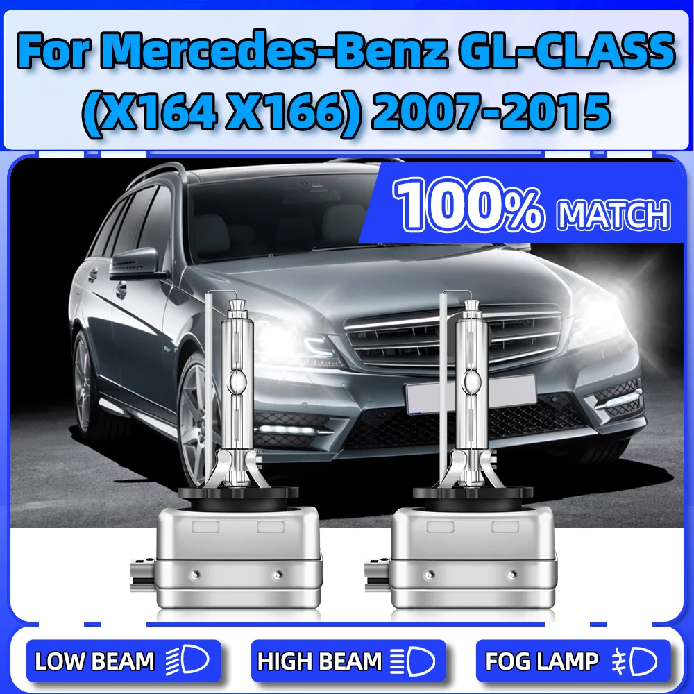 

35W 20000LM Xenon Headlight 6000K White Xenon Front Lamps 12V For Mercedes-Benz GL-CLASS (X164 X166) 2007-2012 2013 2014 2015