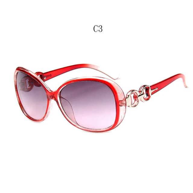 Sunglasses Ladies Anti-Ultraviolet Jade Crystal Texture Sun Glasses Gradient Black Outdoor Sunglasses Oculos Sol Feminino 2022 red