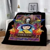 Coraline Sofa Blankets and Throws Cute Throw Blanket Luxury Fluffy Plaid Microfiber Bedding Interior for Home Beach Towel Knee & 1