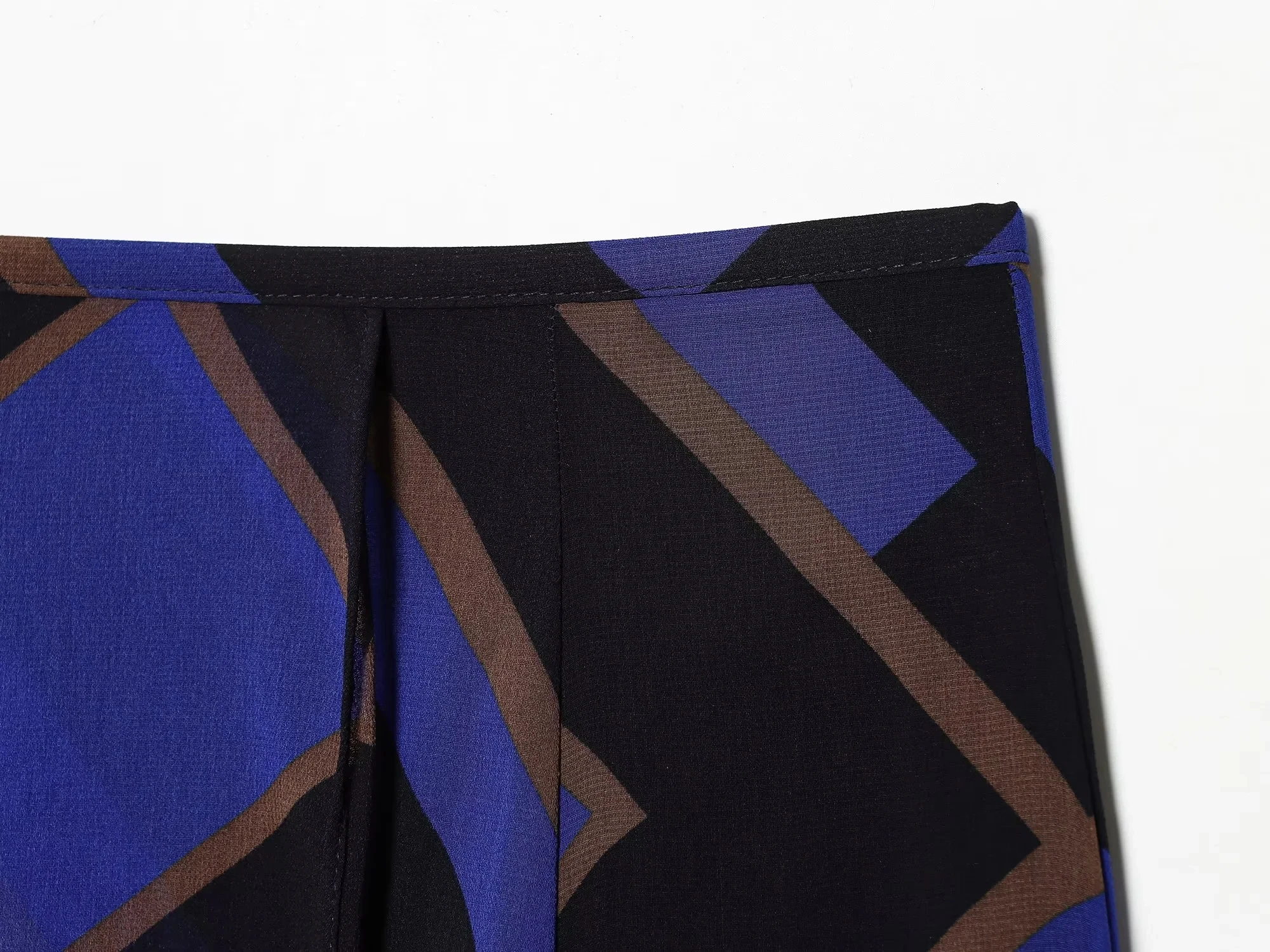 KONDALA Lässiger Chic Damenrock mit Print und Reißverschluss, asymmetrischer langer lockerer Rock, Mode 2026 Frühling Sommer Urlaub Damenrock – Detail 7